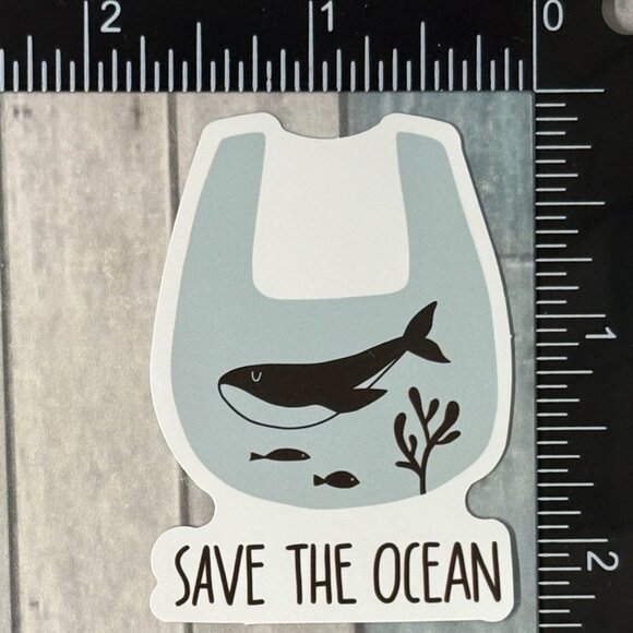 🌀10/$10🌀 Protect The Earth Environment Green Reusable Waterproof Vinyl Sticker - Picture 1 of 1